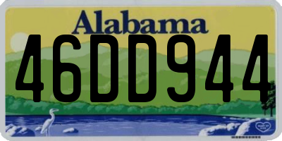 AL license plate 46DD944