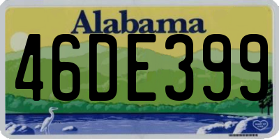 AL license plate 46DE399