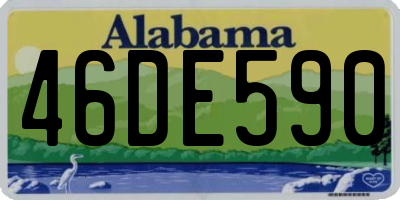 AL license plate 46DE590