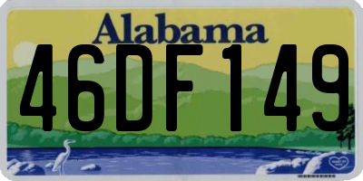 AL license plate 46DF149