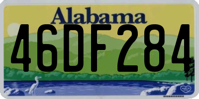AL license plate 46DF284