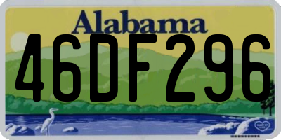 AL license plate 46DF296
