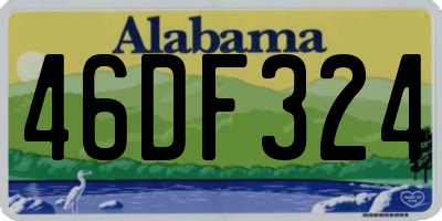 AL license plate 46DF324