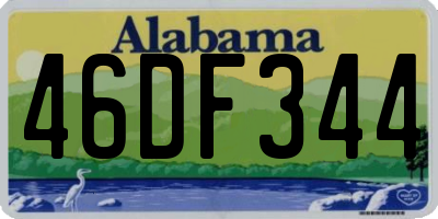AL license plate 46DF344