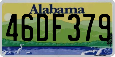 AL license plate 46DF379