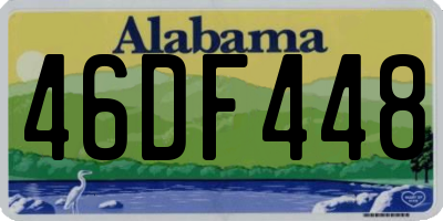 AL license plate 46DF448