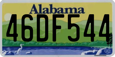 AL license plate 46DF544
