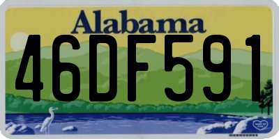 AL license plate 46DF591