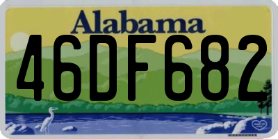 AL license plate 46DF682