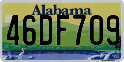 AL license plate 46DF709