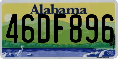 AL license plate 46DF896