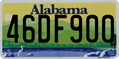 AL license plate 46DF900