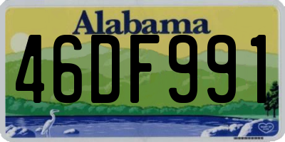 AL license plate 46DF991