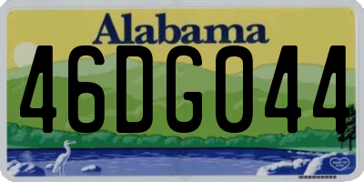 AL license plate 46DG044