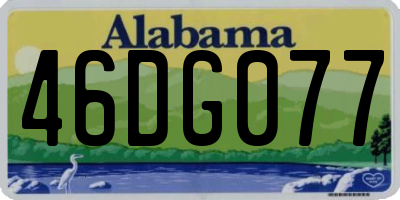 AL license plate 46DG077