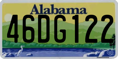 AL license plate 46DG122