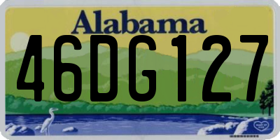 AL license plate 46DG127