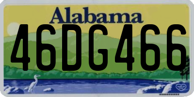AL license plate 46DG466