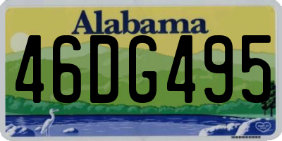 AL license plate 46DG495