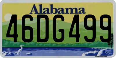 AL license plate 46DG499