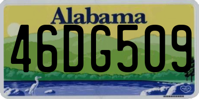 AL license plate 46DG509
