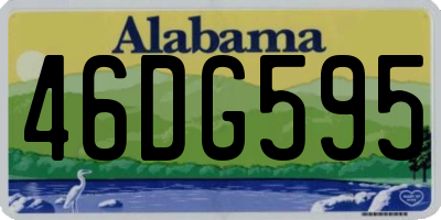 AL license plate 46DG595