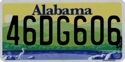 AL license plate 46DG606