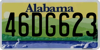 AL license plate 46DG623