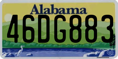 AL license plate 46DG883