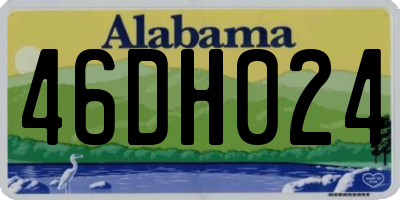 AL license plate 46DH024