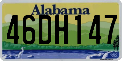 AL license plate 46DH147