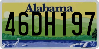 AL license plate 46DH197