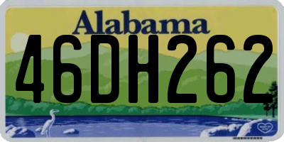 AL license plate 46DH262