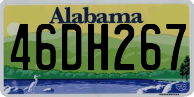 AL license plate 46DH267