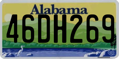 AL license plate 46DH269