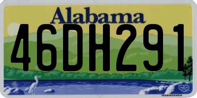 AL license plate 46DH291