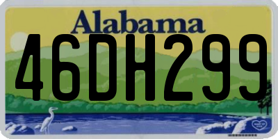 AL license plate 46DH299