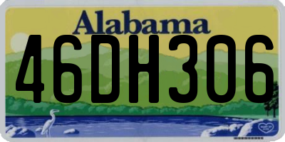 AL license plate 46DH306