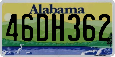 AL license plate 46DH362