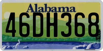 AL license plate 46DH368