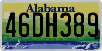 AL license plate 46DH389
