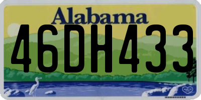 AL license plate 46DH433