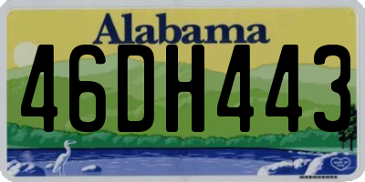 AL license plate 46DH443