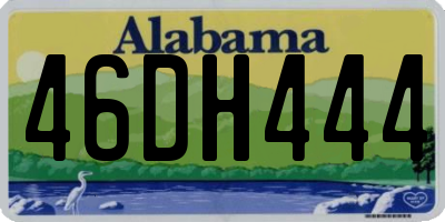 AL license plate 46DH444