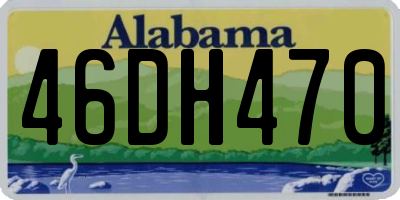 AL license plate 46DH470
