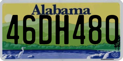 AL license plate 46DH480