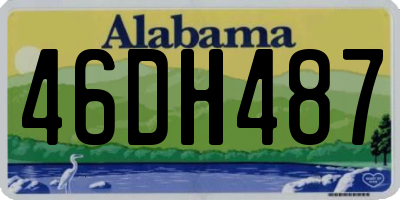 AL license plate 46DH487