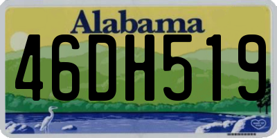 AL license plate 46DH519