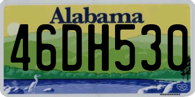 AL license plate 46DH530