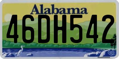 AL license plate 46DH542
